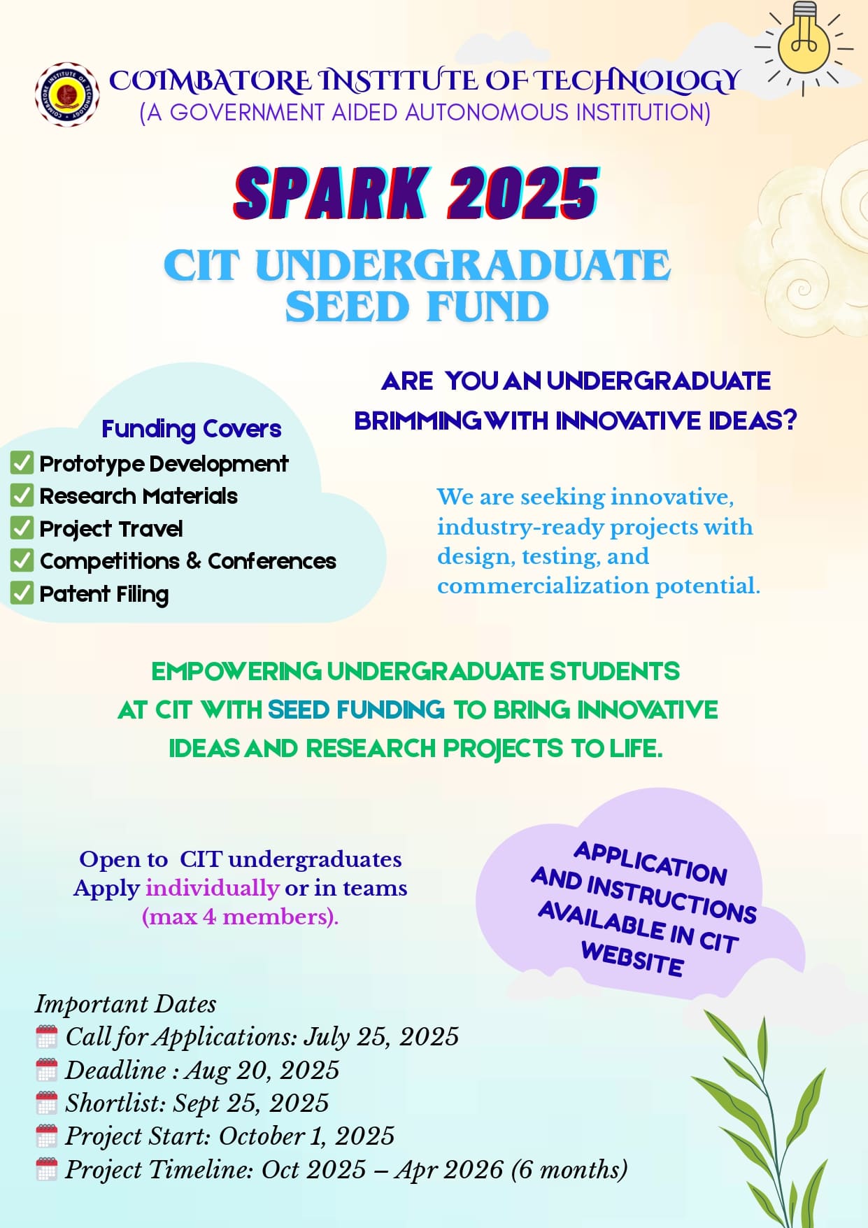  Ignite Your Ideas. Spark Innovation. Create Impact.